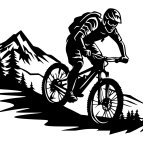 Drevený obraz – Zjazd z hôr