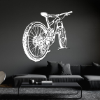 Drevený obraz - Horský bicykel v pohybe