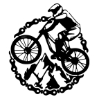 Drevený obraz - horský bicykel