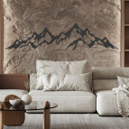 Drevená nástenná dekorácia – Silueta hôr