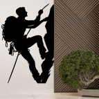 Drevený obraz na stenu – Horolezec