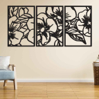 Trojdielny obraz na stenu – Nádhera kvetov