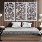 Trojdielny obraz na stenu – Rozkvitnutá elegancia