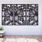 Trojdielny obraz na stenu – Rozkvitnutá elegancia