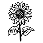 Drevený obraz – Slnečnica