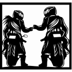 Drevený obraz na stenu - Pár na motorkách