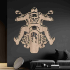 Drevený obraz na stenu - Motorkár