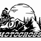 Drevený obraz na stenu - MOTOCROSS