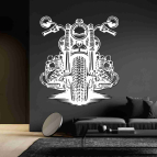 Drevený obraz na stenu - Harley Davidson