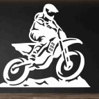 Drevený obraz na stenu - MotoCross