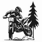 Drevený obraz na stenu - MotoCross obraz