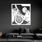 Drevený obraz na stenu - Moto obraz
