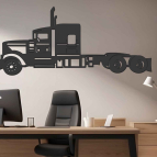 Drevený obraz na stenu – Nákladný ťahač