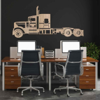 Drevený obraz na stenu – Nákladný ťahač