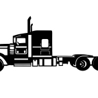 Drevený obraz na stenu – Nákladný ťahač