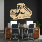 Drevený obraz na stenu – Nákladné auto