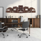 Drevený obraz na stenu – Nákladné autá