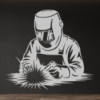 Drevený obraz – Zvárač