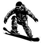 Drevený obraz – Skok na snowboarde