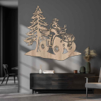 Drevený obraz na stenu – Štvorkolka