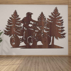 Drevený obraz na stenu – Štvorkolka