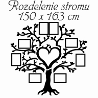 Drevený fotorámik na stenu - Strom
