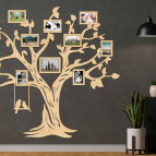 Drevený fotorámik na stenu - Strom