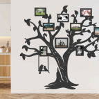 Drevený fotorámik na stenu - Strom