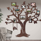 Drevený fotorámik na stenu - Strom