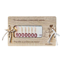 Svadobná obálka na peniaze - Na prvý milión