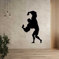 Drevený obraz na stenu - Kulturista