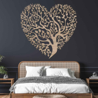 Drevený obraz strom lásky - Srdce