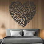 Drevený obraz strom lásky - Srdce