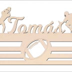 Vešiak na medaily - Americký futbal