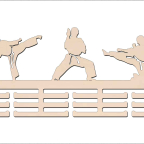 Vešiak na medaily - Karate
