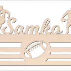 Vešiak na medaily - Rugby