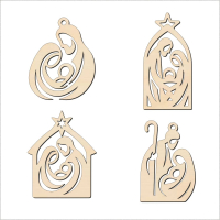 Drevená vianočná ozdoba – Betlehem