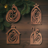 Drevená vianočná ozdoba – Betlehem