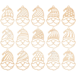 Drevené vianočné ozdoby na vymaľovanie – Mikuláš s čiapkou