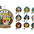 Drevené vianočné ozdoby na vymaľovanie – Veselé zvieratká