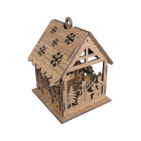 Drevený domček na zavesenie - Snehuliak