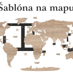 Drevená mapa sveta