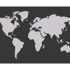 Drevená mapa sveta – 3D dizajn