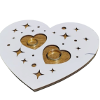 Drevené srdce na obrúčky