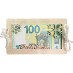 Drevená obálka na peniaze - Veselé Vianoce