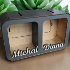 Drevená pokladnička pre páry