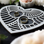 Drevené srdce na obrúčky