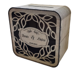 Svadobná truhlica na peniaze - Vyrezávané listy