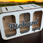 Trojitá pokladnička na záľuby s menom