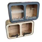 Drevená pokladnička pre páry